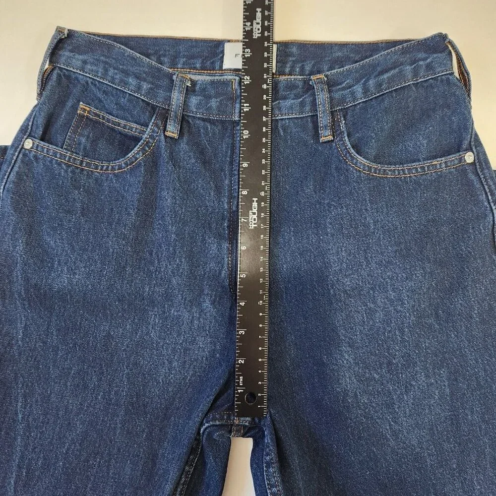 FRAME Denim Le High N Tight Straight Leg Exposed Zipper Jeans 29 Blue High‎ Rise